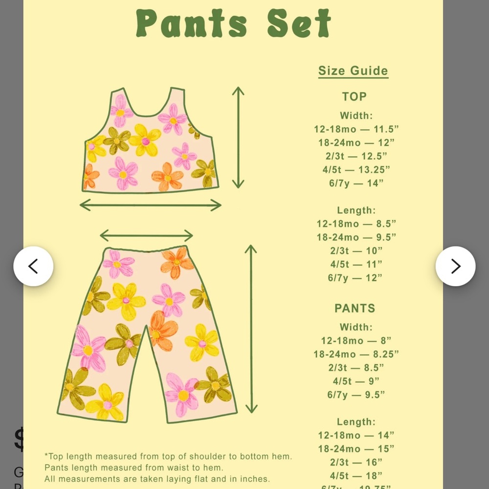 Joonbird Flower power pant sets - 4t - Picture 10 of 11